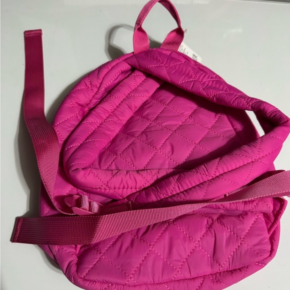 Pink Quilted Backpack - Picture 6 of 10
